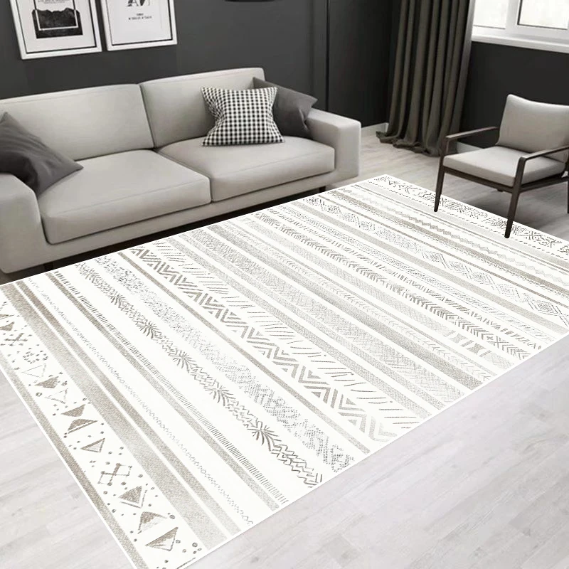 

Morocco Carpet for Living Room Light Colored Minimalism Decoration Home Sofa Side Floor Mat Large Area Non-slip Rugs for Bedroom