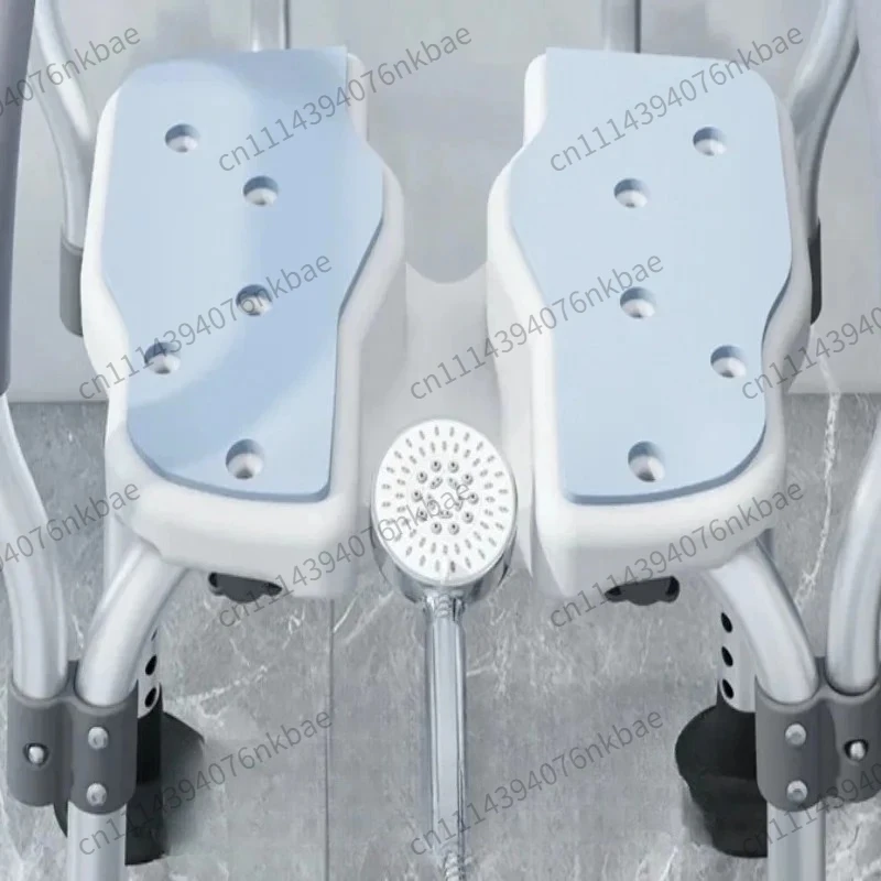 Anti Slip Foldable Japanese Bath Stool With Drain Holes,Heavy Duty Bathroom Shower Bench Safe Support Seat for Seniors Pregnant