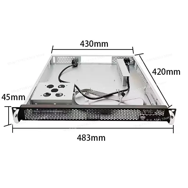 

IW-RA100 1U compact rack mounted server industrial control cabinet, plug-in enterprise grade