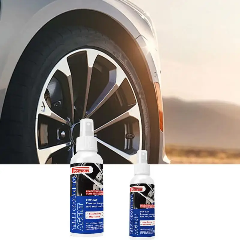 

Tire Shine Tire Cleaner 100ml Shiny Car Stuff Wet Tire Dressing Car Detailing Supplies For Quick Cleaning Daily Maintenance