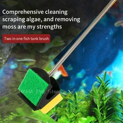 Aquarium Fish Tank Glass Plant Cleaning Brushes Floating Clean Window Algae Scraper Sponge Accessories Tools