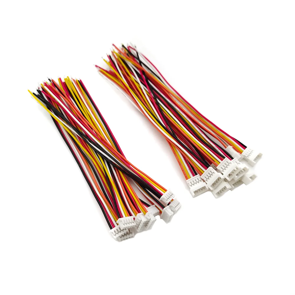 5/10 أزواج صغيرة JST 1.25 مللي متر موصل الملعب 1.25 مللي متر ذكر التوصيل أنثى مقبس متفرع 2P/3/4/5/6 دبوس موصلات مع سلك كابل 10 سنتيمتر