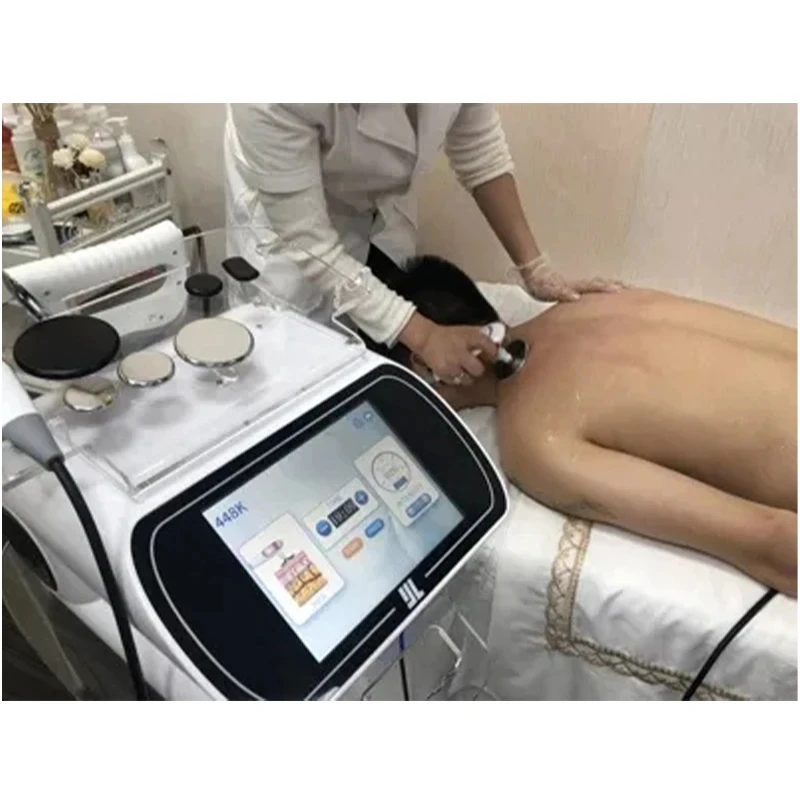 Anti-CelluliteRelieve Pain Home Appliance Muscle Massager Upgrade 448KHZ RF Tecar Therapy RET CETDiathermy Fat Removal Machine