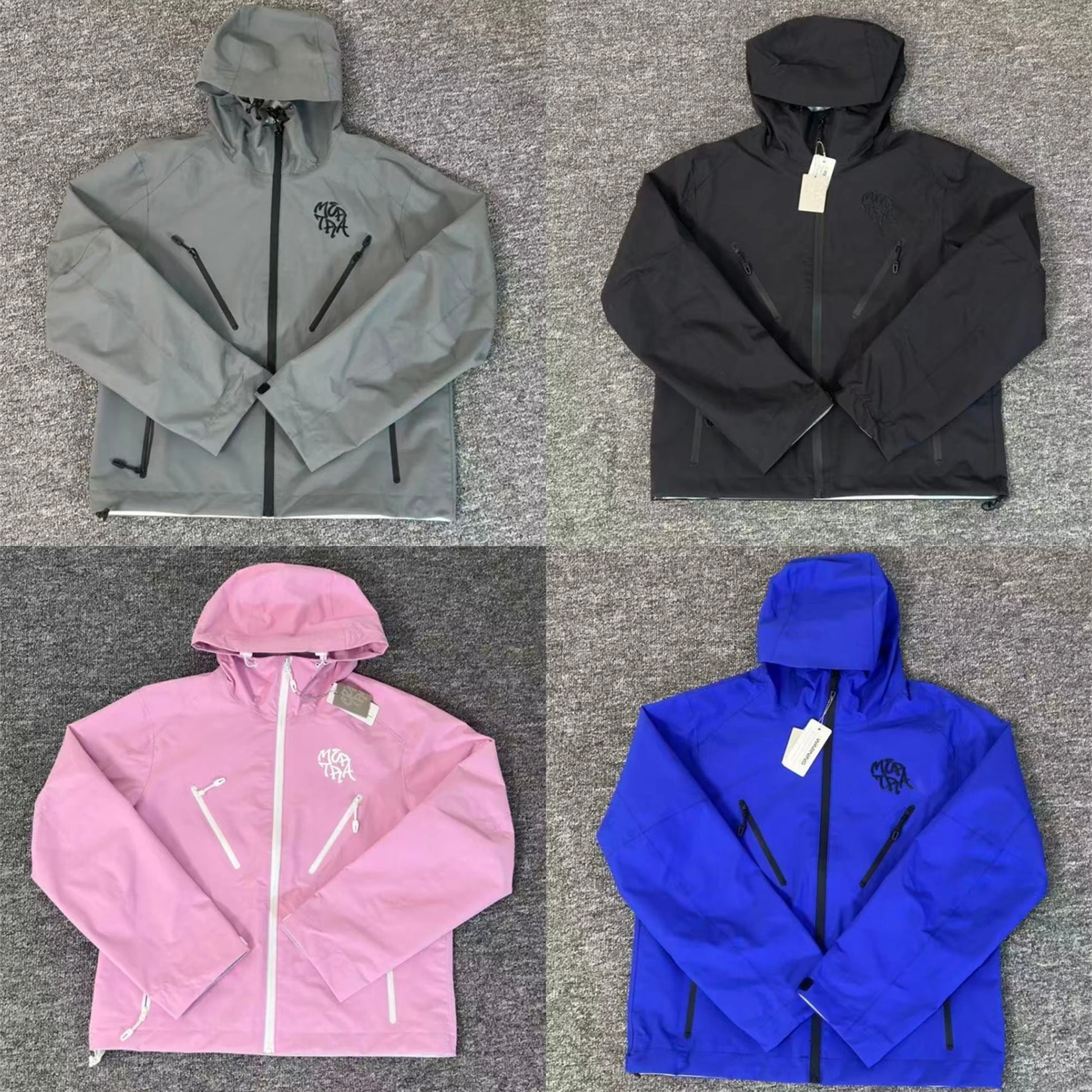 

Лоскутная водонепроницаемая куртка Mertra на молнии для мужчин и женщин, ветрозащитные куртки высокого качества, уличное пальто