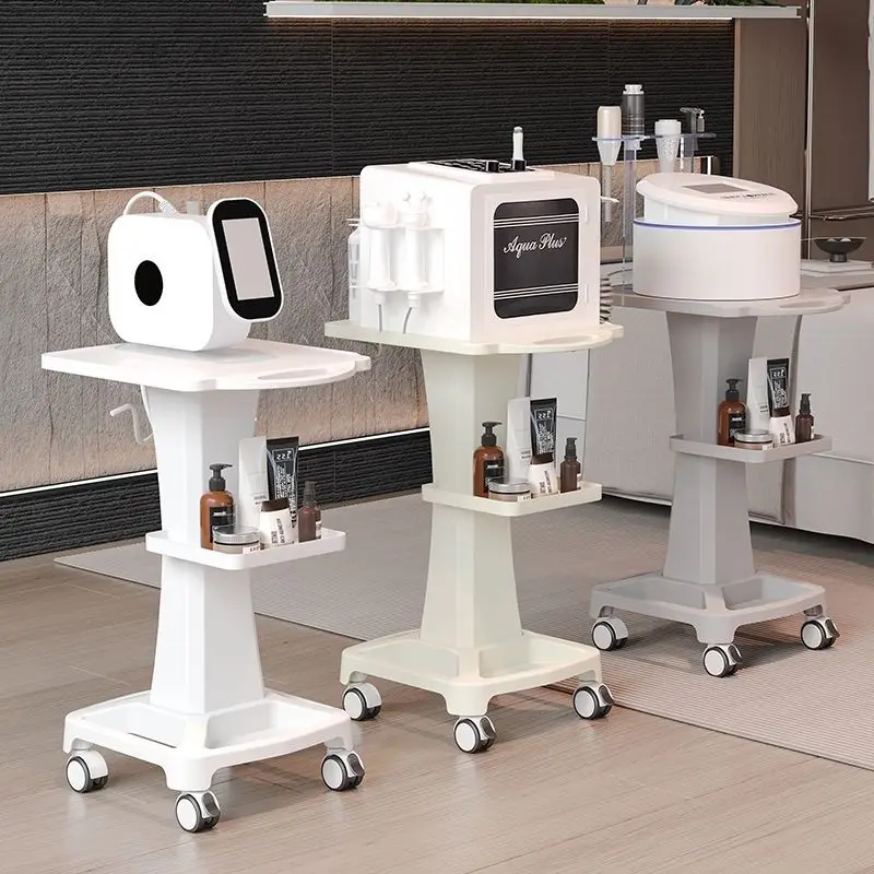 

Luxury Rolling Trolley Cart for Beauty Salon & SPA Silent Wheel Pedestal Stand for Barber Shop & Equipment SPA Stand Wheel Cart