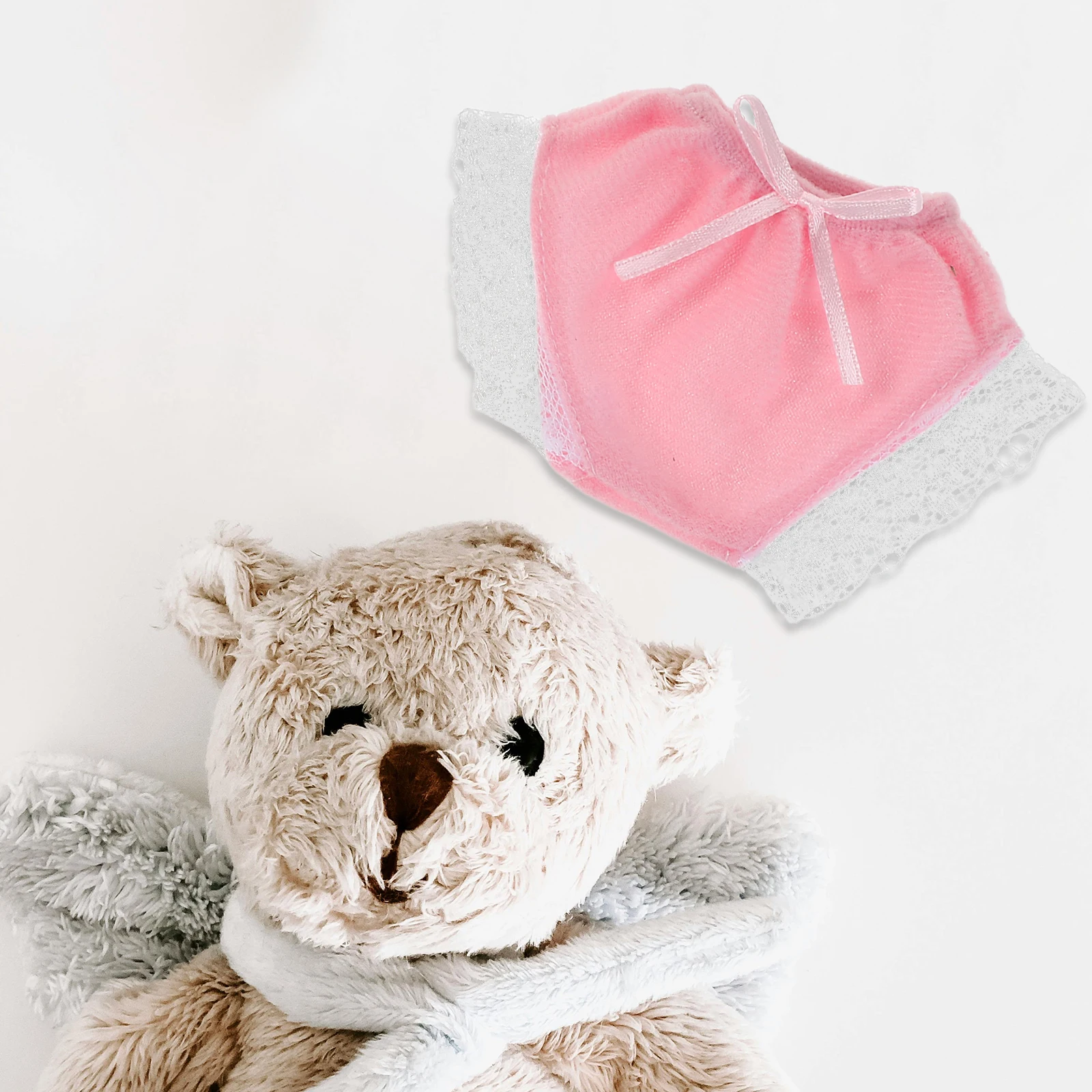 

3pcs Baby Diapers Reusable Underwear 20Cm Assorted Colors Elastic Newborn Babydoll Outfit Accessories Pretend Play Miniature