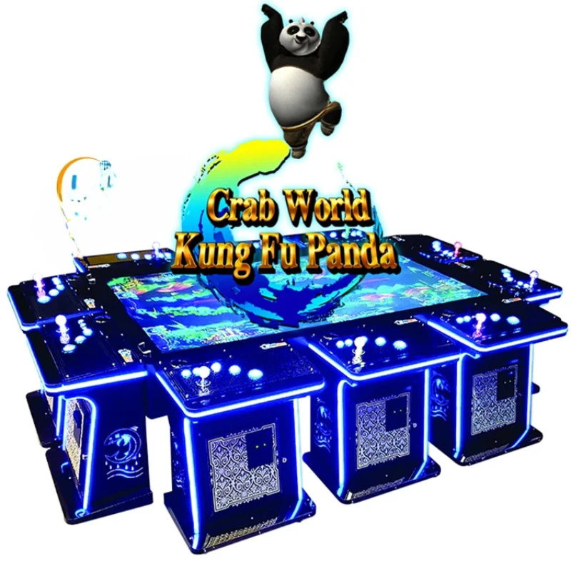 Easy-Access Control Panel Fish Game Machine Arcade Kongfu Panda Virtual Game Machine Table