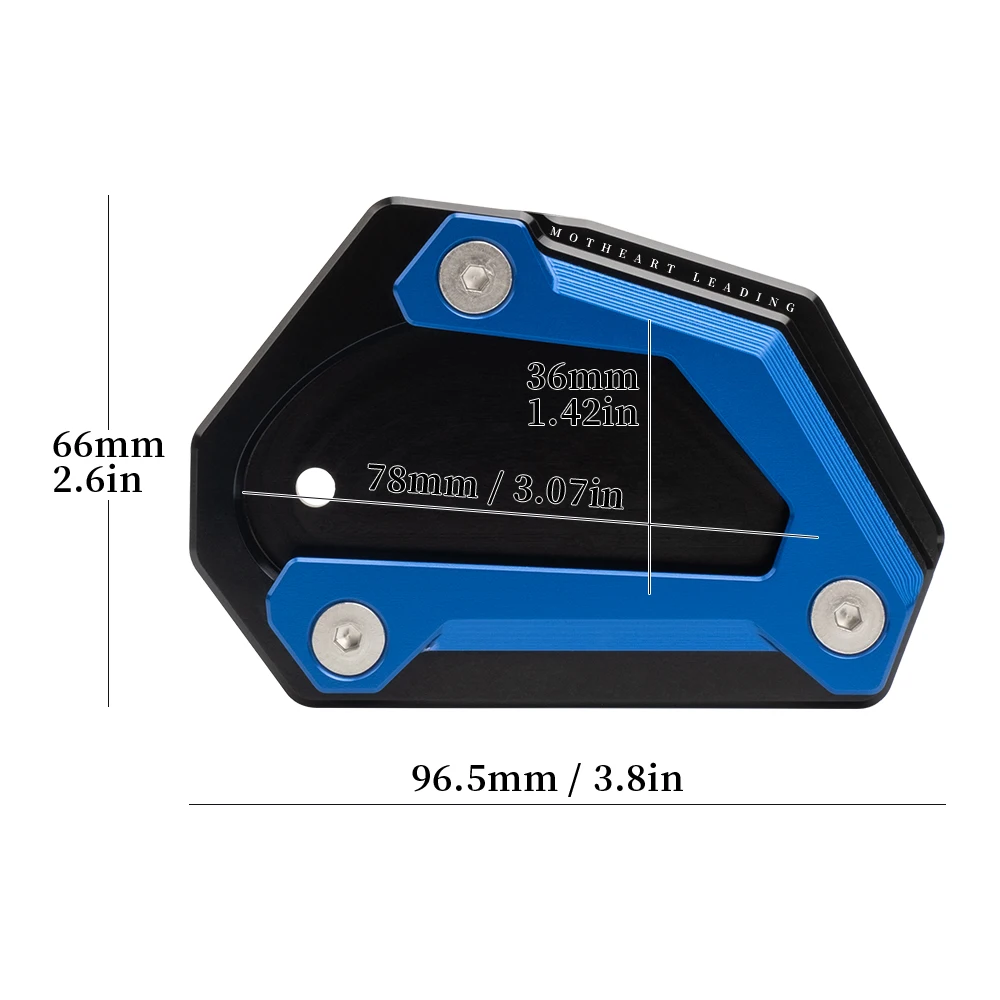 

Motorcycle Kickstand Foot Support Pad For VStrom 650 (DL 650) 2004-2025 SV650/SV650S 2004-2007 Motorcycle Side Accessories