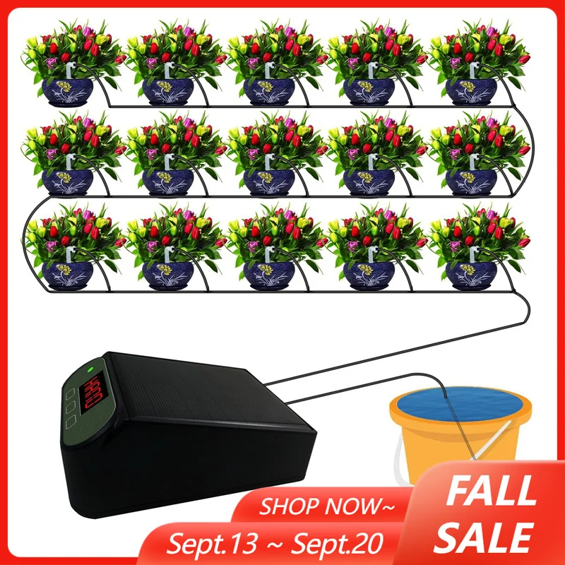 Intelligent Automatic Flower Watering Device Set Solar Watering Wireless Control Garden Timing Irrigation Spraying Kit