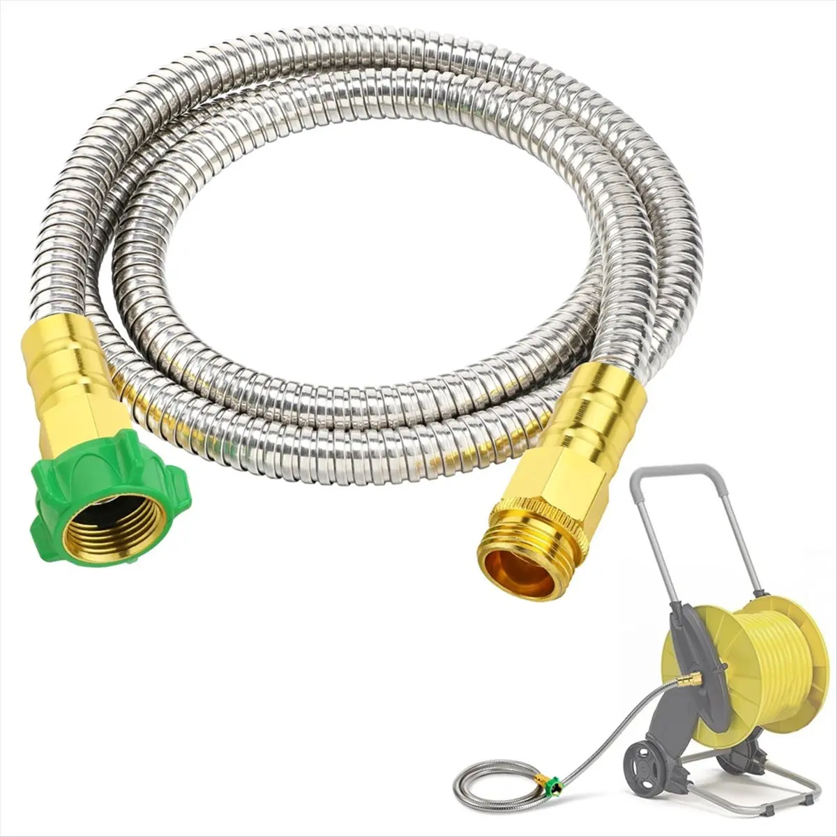 ABPP Male to Female Leader Hose for Hoses Reel - 5ft Leakproof Free Garden Hose,for Outdoor Garden Car Pet Cleaning