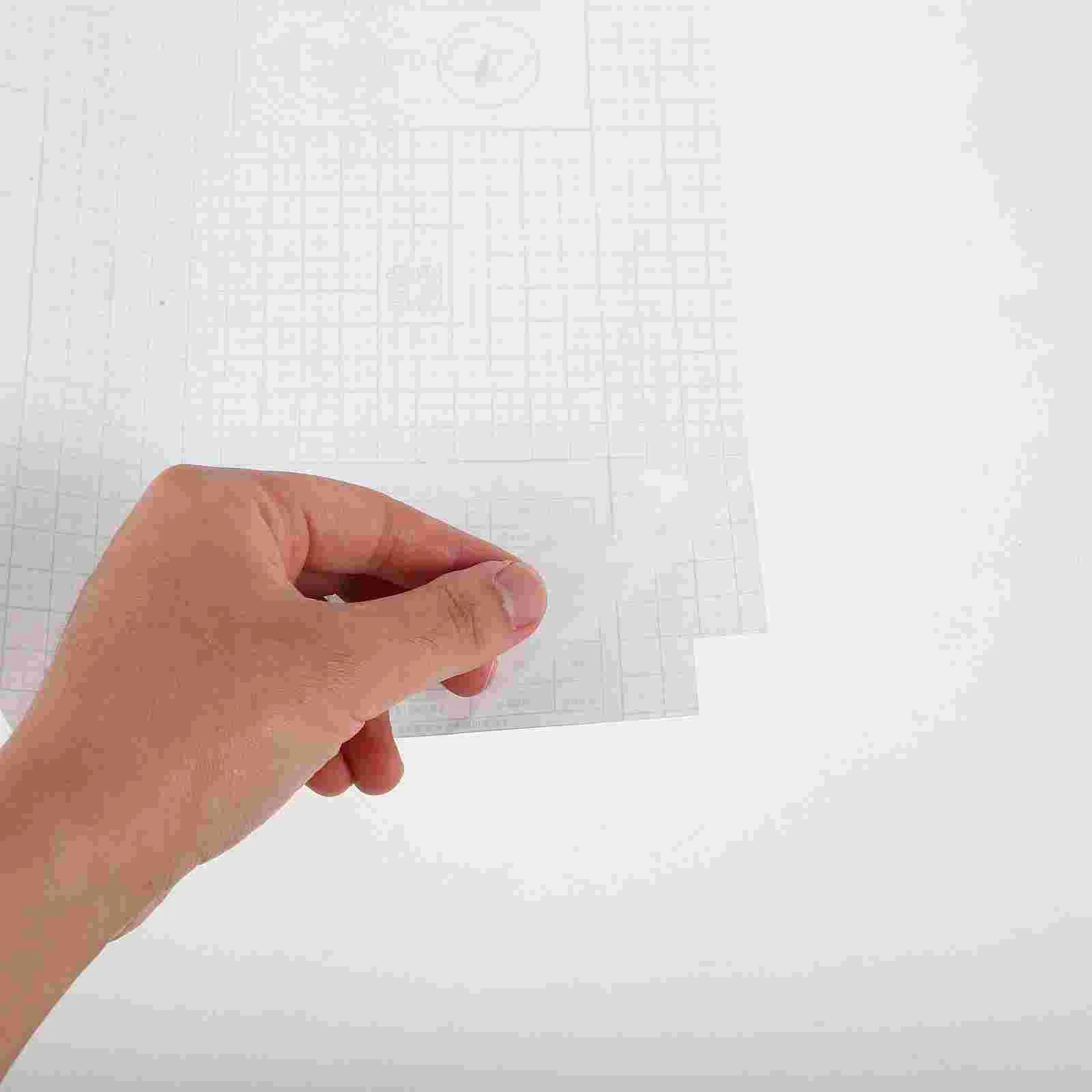 10 Sheets Student Waterproof Book Cover Students Protection Sleeve Clear Covers Abs Magazine Protector Protective Film Paper