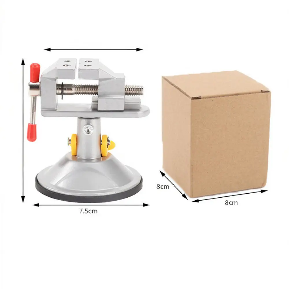 Multi Purpose Suction Cup Vise Rotary Table Clamp Aluminum Alloy Tool For Precision Crafting Hobbyist Repair Bench
