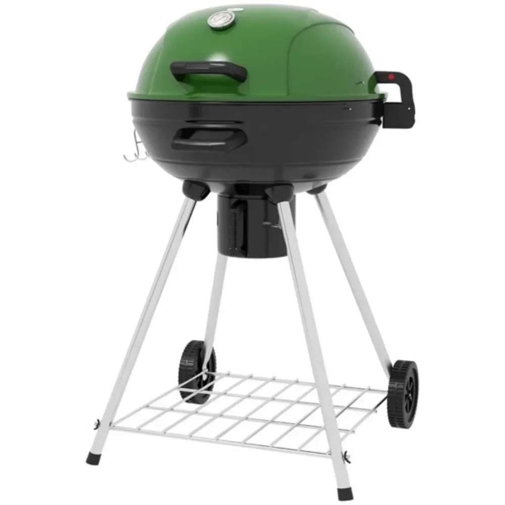 Portable Charcoal Grill  A lid to save heat and hold in flavor Wheels and handles for mobility Adjusting vent Stove,BBQ Grill