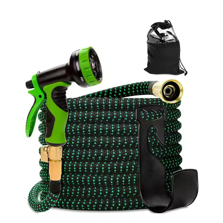 New Design Expandable Magic  Hose Pipe Set 10 Pattern Thumb Spray Nozzle Soft and Flexible Water Hose-001