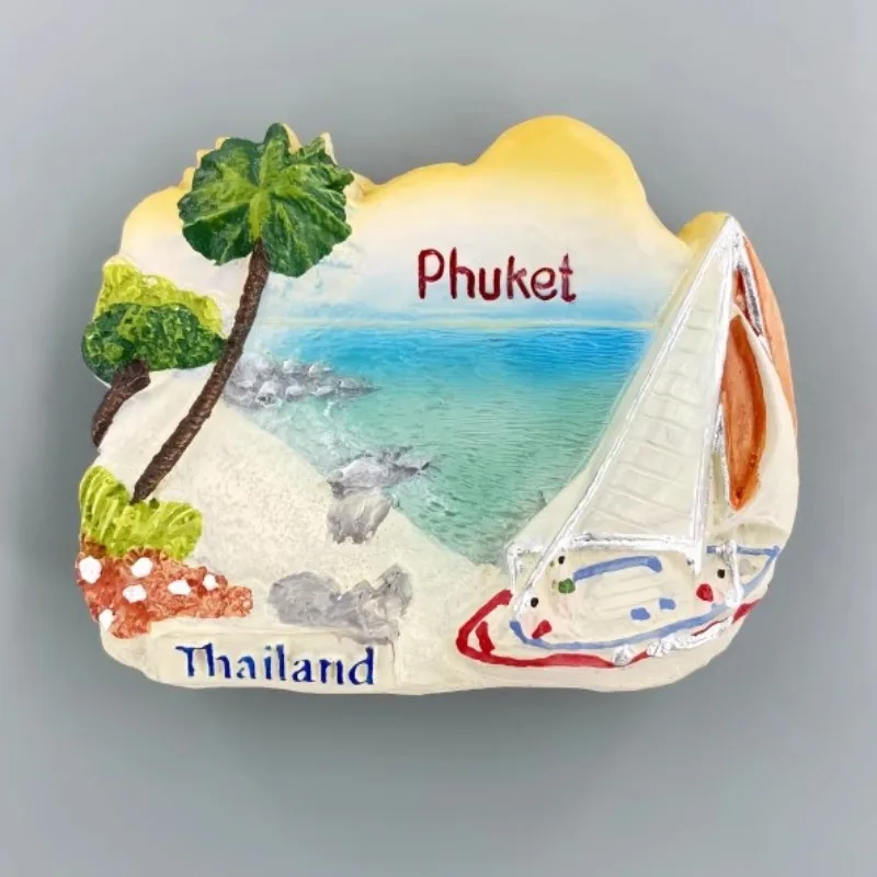 Thailand Refrigerator Stickers Phuket Travelling Souvenirs Bangkok Krabi Fridge Magnets Home Decoration Wedding Gifts