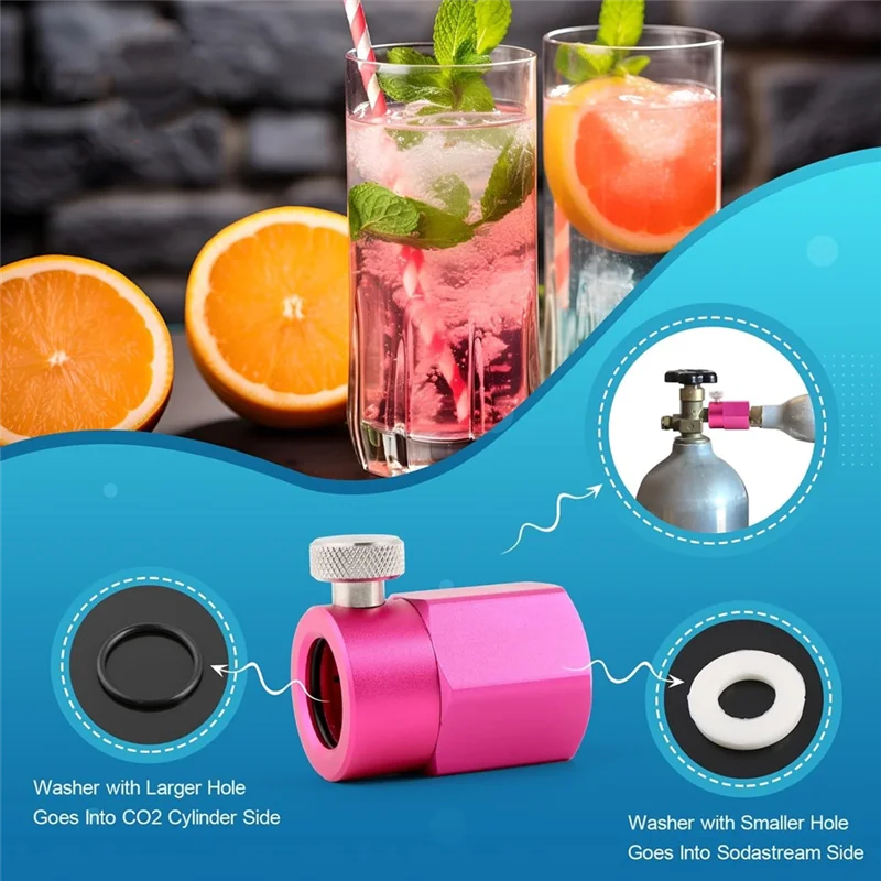 

Комплект разъемов адаптера для заправки A68G-CO2 для Soda Maker, резьба цилиндра CO2, CGA320, сменный адаптер разъема бака CO2