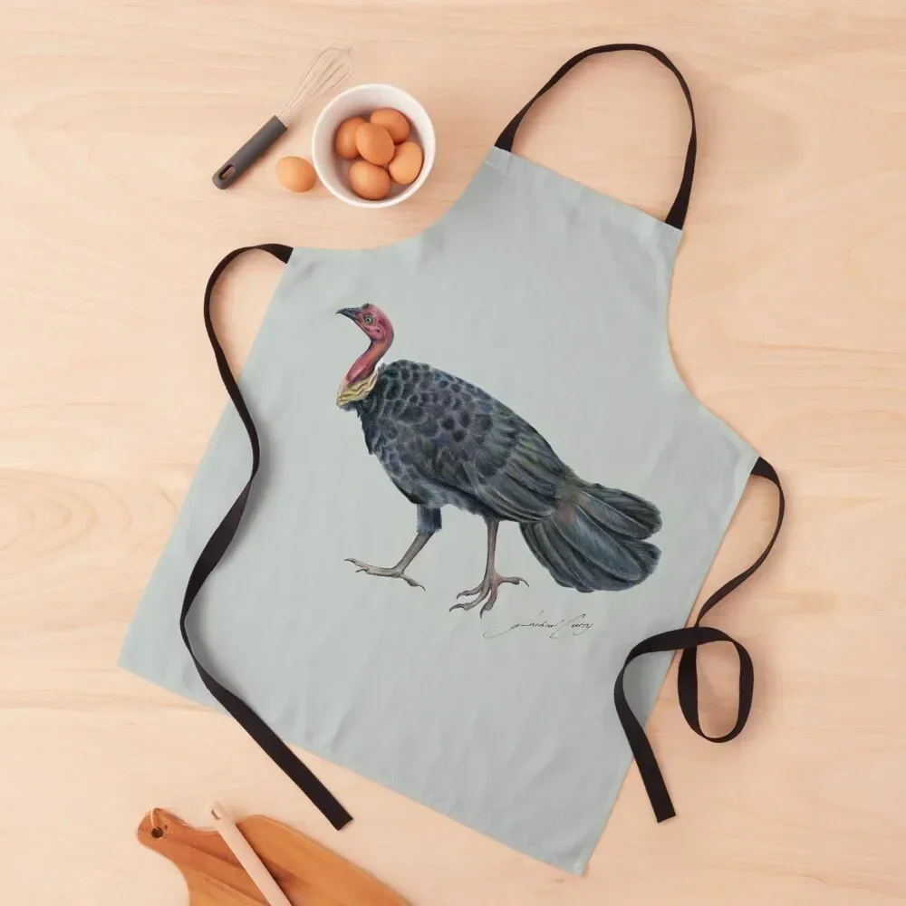 

Brush Turkey Bush Turkey Noosa Bird - with artists signature Apron Kitchens Accessories Home Utensils Apron