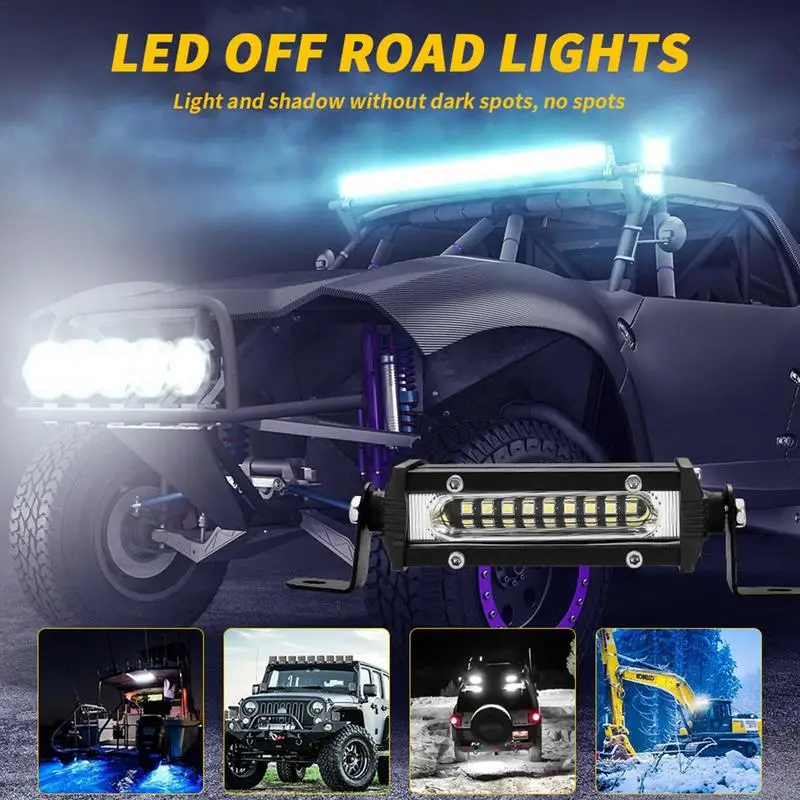 Led Light Bar 9W LED Work Light Spot Led Bar Light For Truck Pickup SUV ATV UTV Worklight Tool Outdoor Camping Lighting