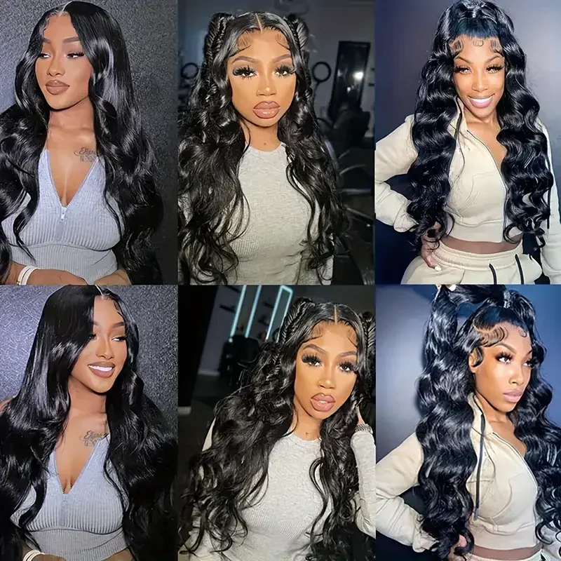 Glattes, unbehandeltes indisches Haar, Body Wave, Bündelangebote, luxuriöse, rohe Echthaar-Extensions, nass und gewellt, gemischte Längen, schneller Versand, 1/3/4 Bündel – Detail 7