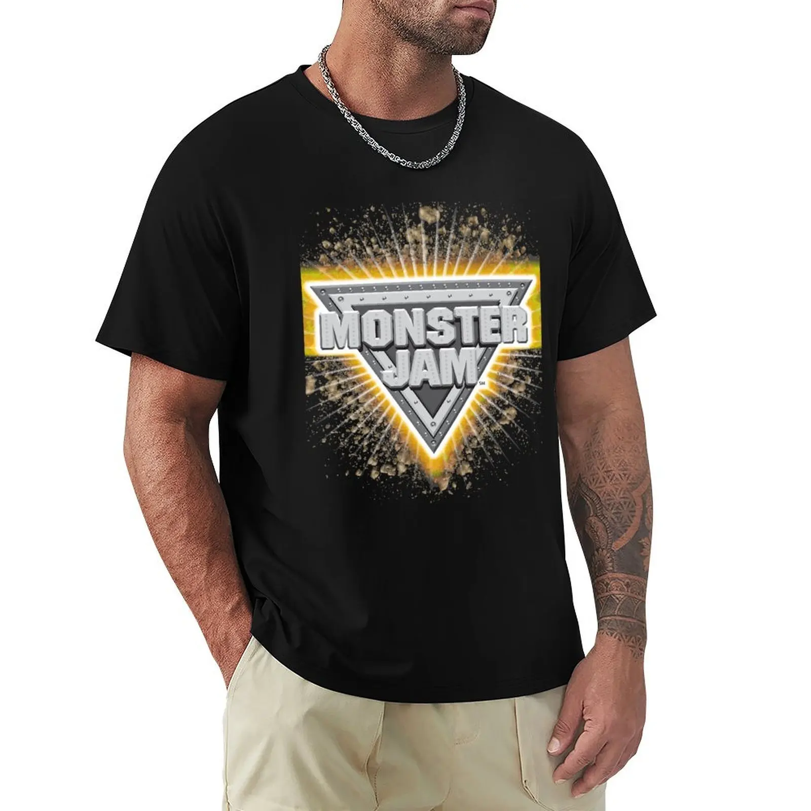 

monster jam T-Shirt basketball graphic tees quick-drying t shirt men 100℅ cotton