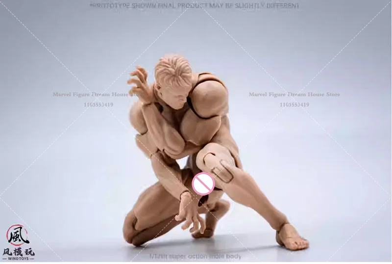 在庫あり 風のおもちゃ 1/12スケール アジャイル可動筋肉男性ボディ マンガフィギュア 複数の肌色 6インチアクションフィギュアに適合 ギフトに