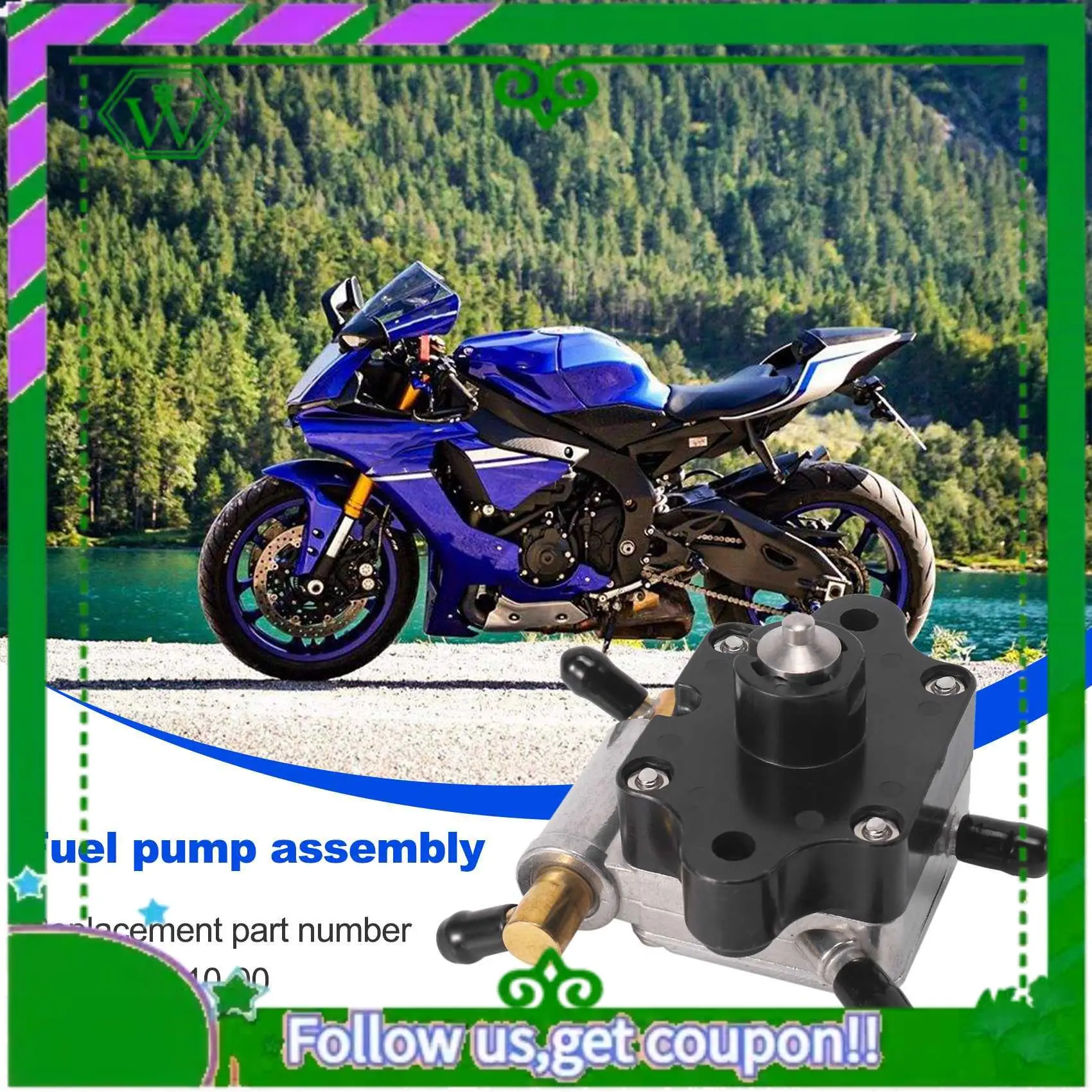 

AC34-Boat Engine 6AH-24410-00 Fuel Pump Assy For Outboard 4-Stroke 15HP 20HP Outboard Motor