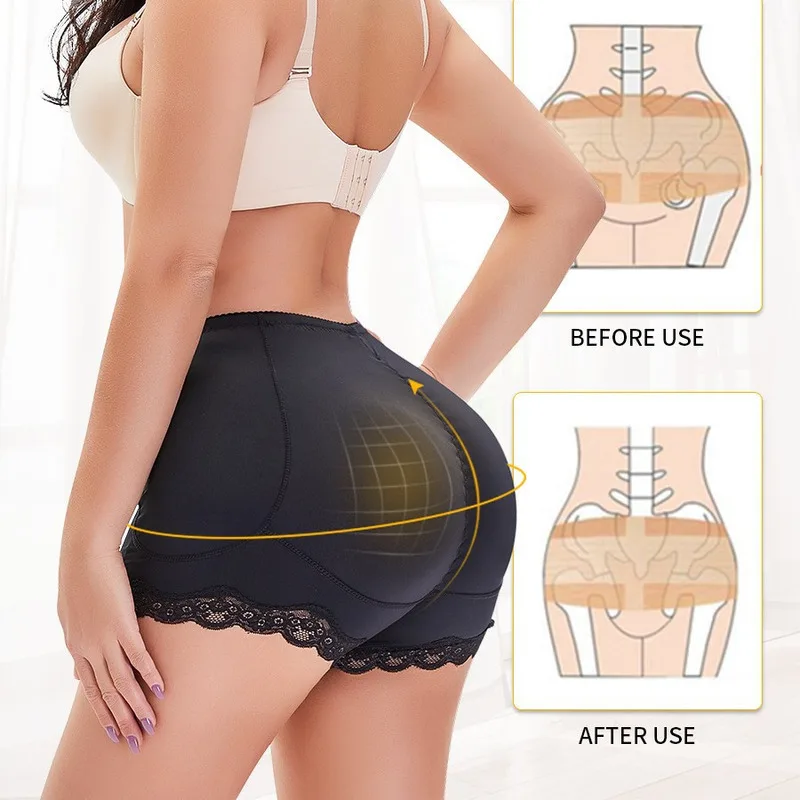 

Mouniyadi Корректирующее нижнее белье с подкладкой для ягодиц, формирователь ягодиц, моделирующий ремень, корректирующее белье для бедер, трусики с эффектом пуш-ап