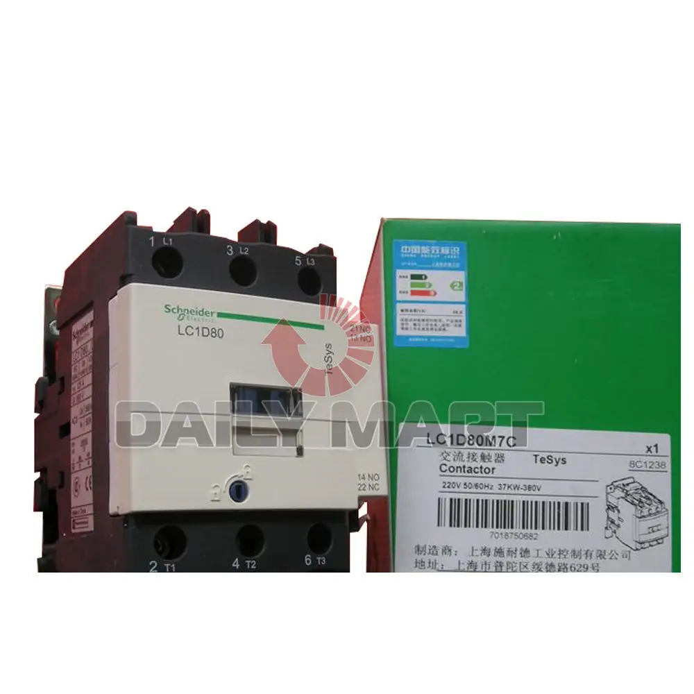 

Новый Schneider LC1-D80M7C LC1D80M7C AC Электромагнитный контактор AC220V