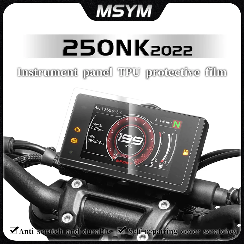 

Защитная пленка для мотоцикла, экран приборной панели, пленка для инструментов, аксессуары для царапин, мото для CFMOTO 250NK 2022 250nk 2022