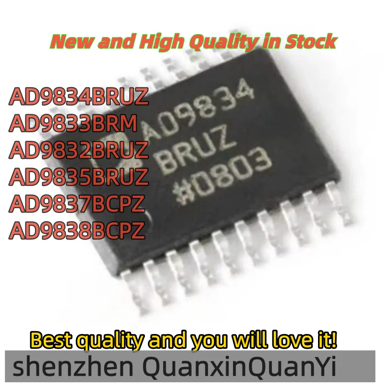 1PCS NEW AD9834BRUZ AD9833BRM D68 AD9832BRUZ AD9835BRUZ AD9837BCPZ DGH AD9838BCPZ 9838BCPZ
