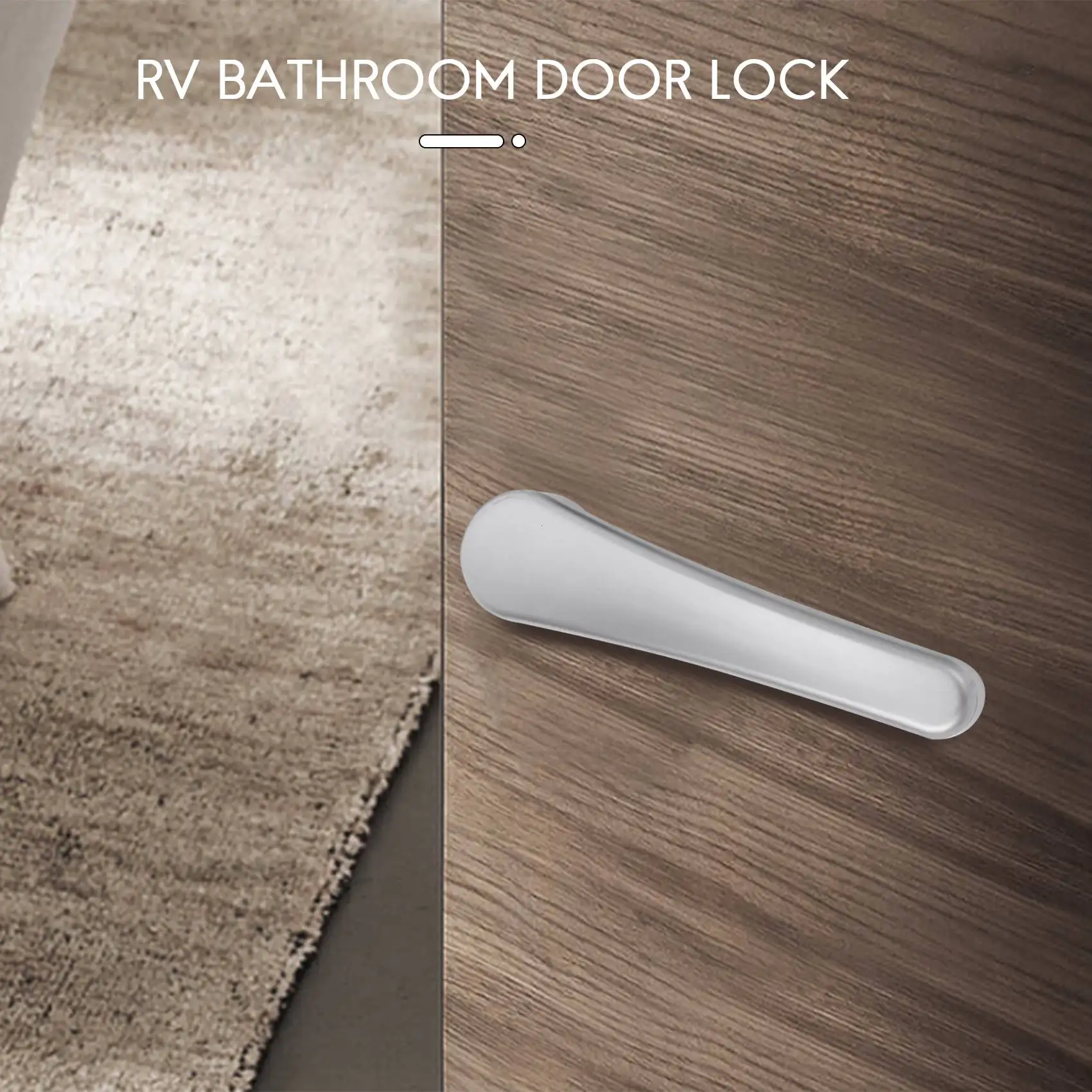 قفل باب مرحاض RV ، قفل باب الحمام ، مزلاج قارب قافلة ، قفل مقبض ، ملحقات RV
