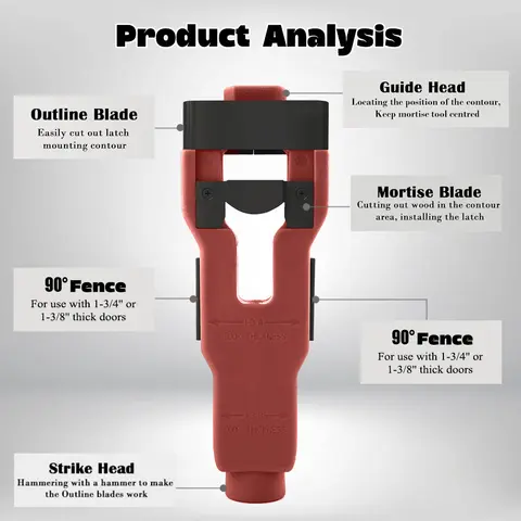 8 best sales दरवाज़ा लॉक स्थापना किट - №7