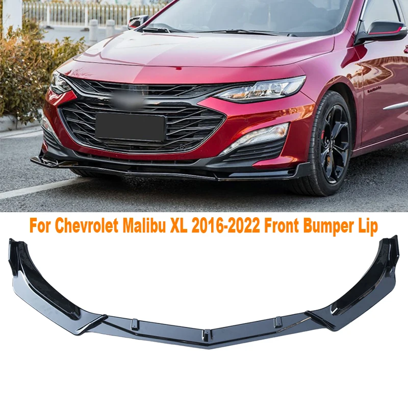 

Car Front Bumper Lip Splitter Diffuser Body Kits Spoiler Bumper Guard Protector Accessories For Chevrolet Malibu XL 2016-2022