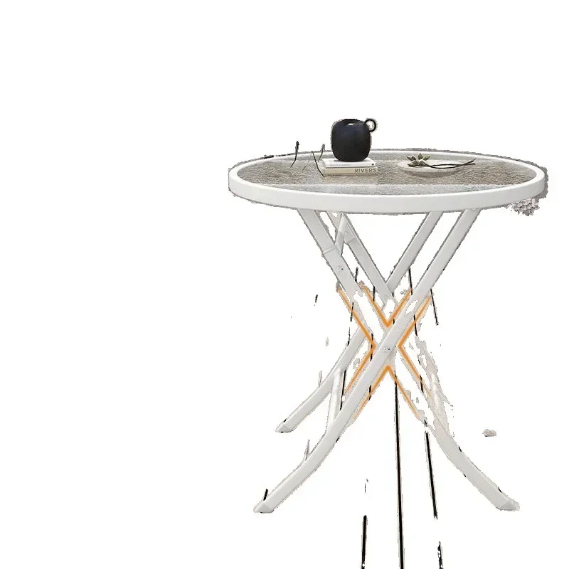 Outdoor tables and chairs, courtyard balcony, white outdoor leisure, open-air stall, waterproof