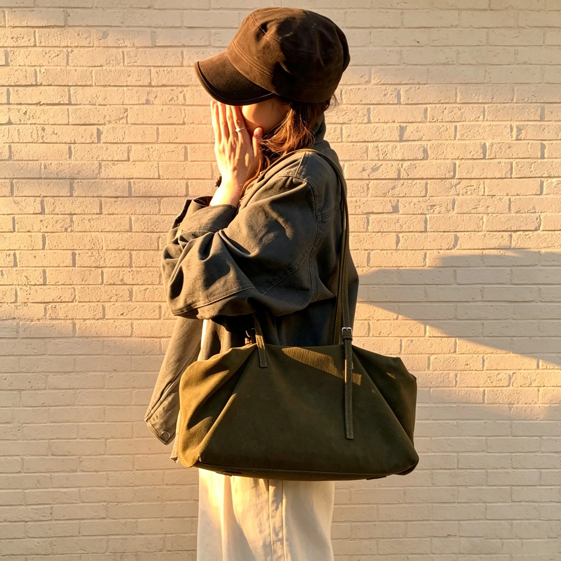 2026 – Neuerscheinung – Große Pendler-Umhängetasche – Minimalistische Mode – Kissen-Stil Damenhandtasche – Leichtgewicht-Nylon – Detail 14