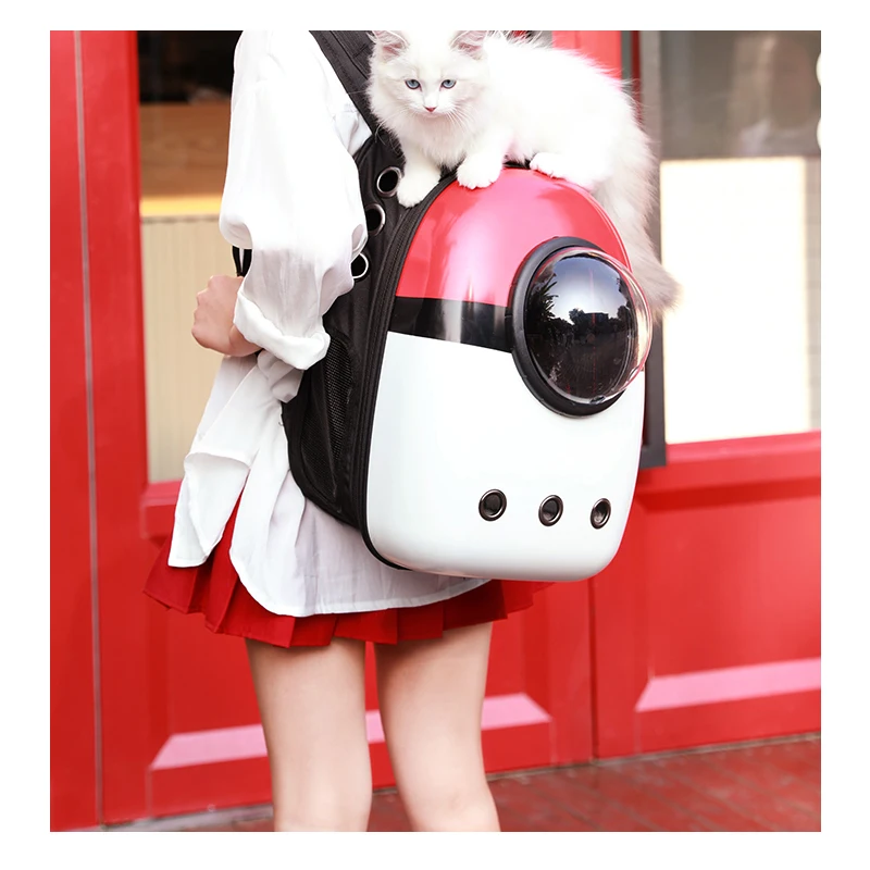 Imagem -03 - Mochila Astronauta para Animais de Estimação Gato Transportador Bolsa de Viagem de Transporte Respirável Cápsula Espacial do Cão Cápsula do Animal de Estimação