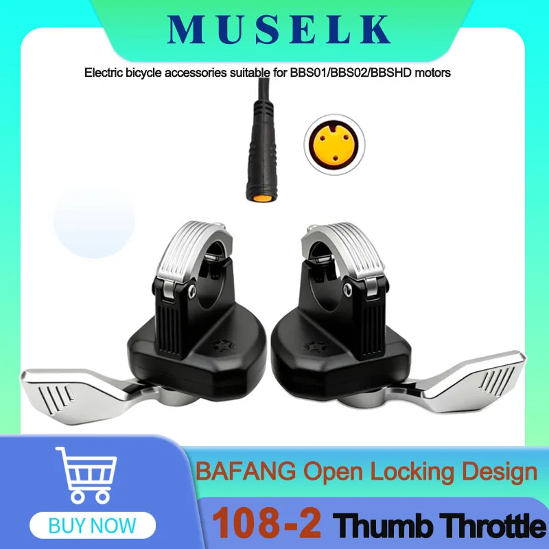 The New Thumb Throttle is Only Compatible With the BAFANG Motor Kit Ebike Quick Release Accelerator, With a Waterproof 3PIN fema