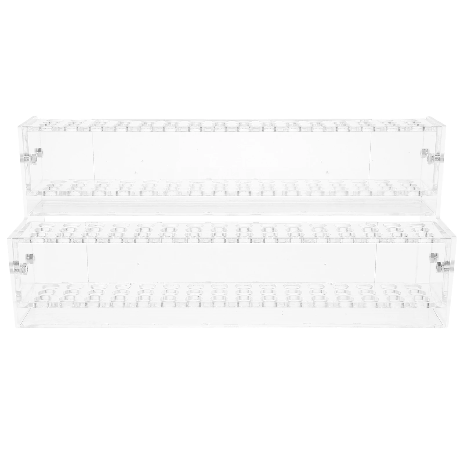 

Double Layer Stationery Pen Holder Colored Pencil Stand Desk Acrylic Clear Display Cosmetics Brush