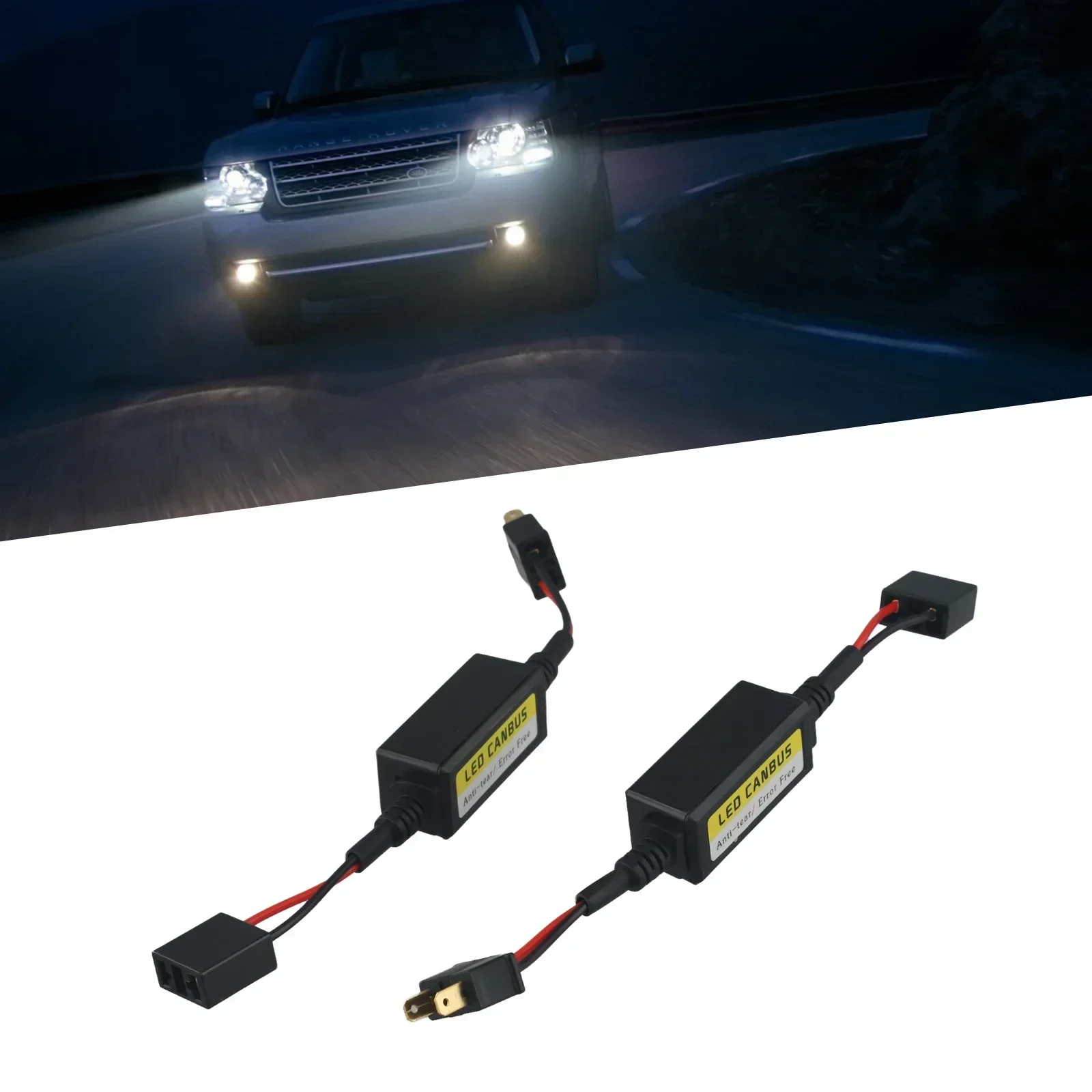 

2pcs Car H7 Headlight LED Canbus Der Canceller Error Free Resistor Anti Flicker Work With All Aftermarket LED Kits Car Supplies