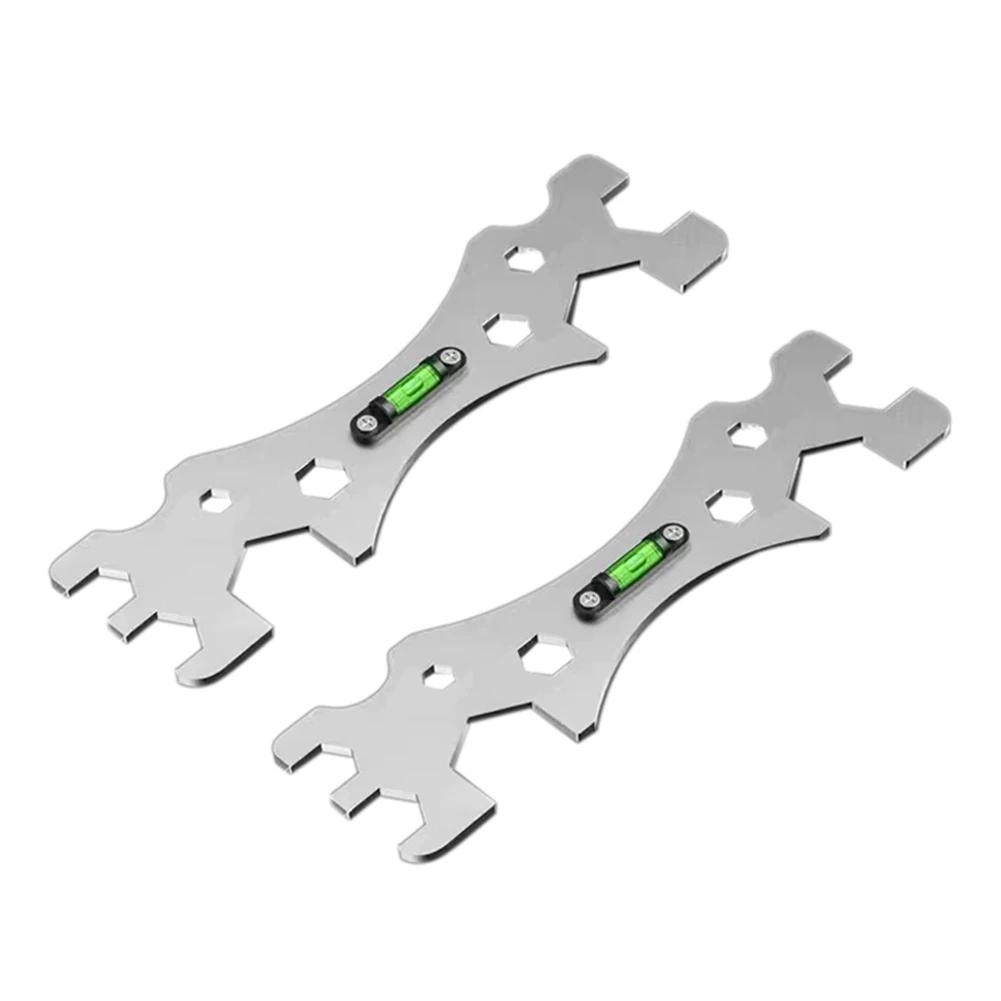 ABXHH 2 قطعة حمام من الفولاذ المقاوم للصدأ وجع دش أداة التثبيت 4.7 مللي متر تمديد عرافة وجع