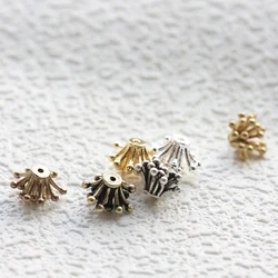 DIY Supply-Solid Brass Finding Spacer - Flower 7x6mm (4757C)