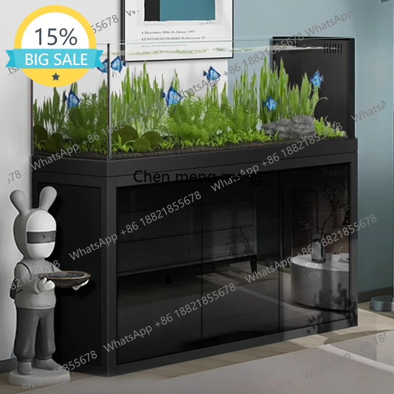 

M45 Fish Tanks Indoors Aquarium Ecology Living Room Coffee Table Creative Aquarium Indoors Customizable Furniture Acquario Lsyg