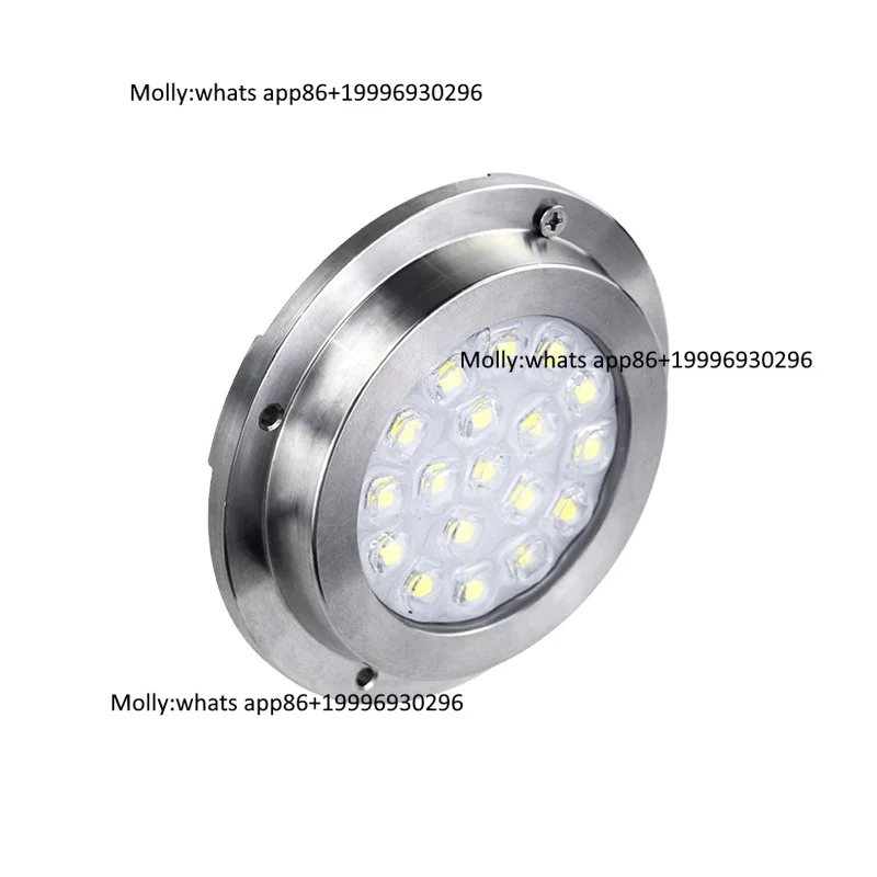 New Arrival 316 Stainless Steel IP68 Waterproof RGB LED Boat Light 21W Underwater Marine Equipment 18-Key WIFI Control Pools