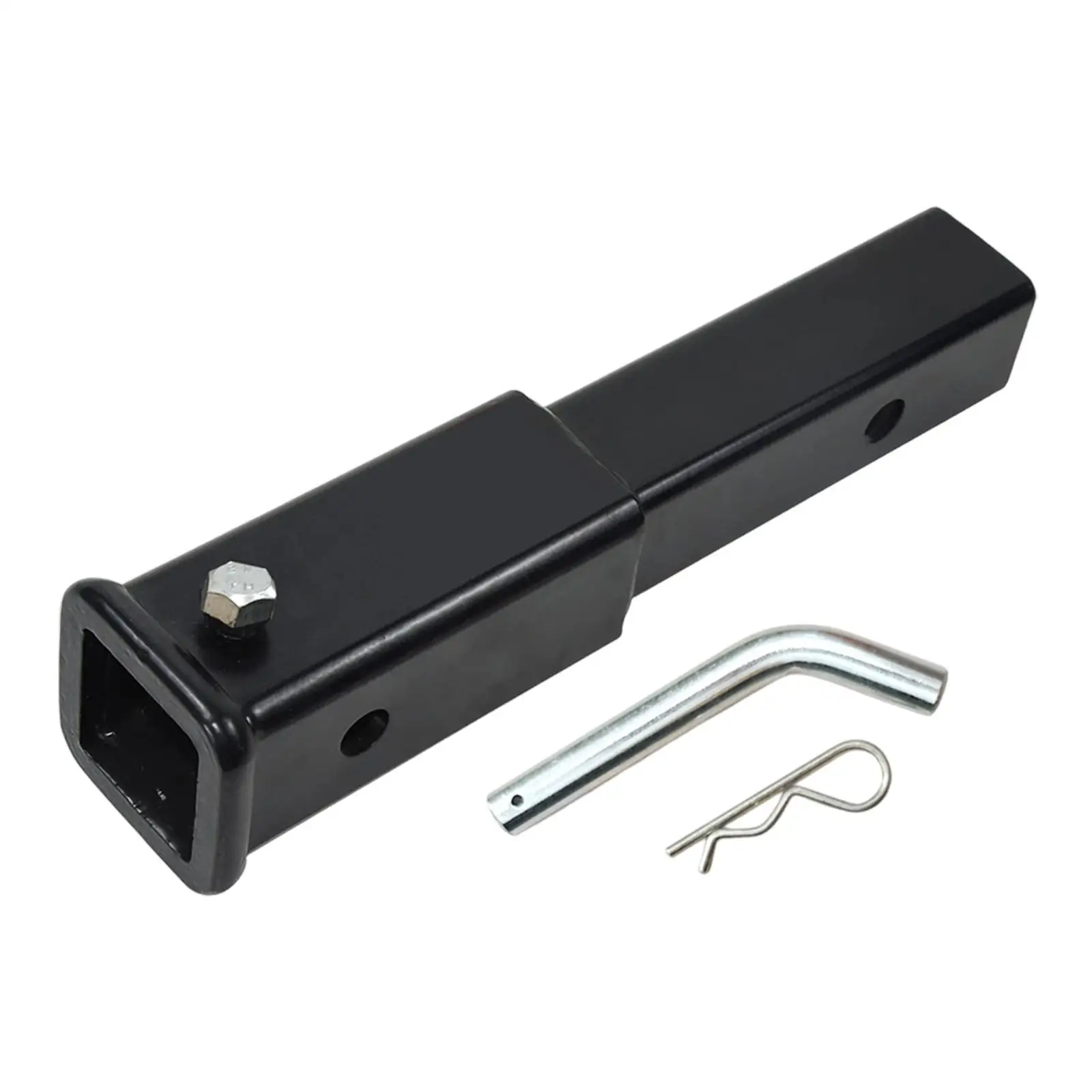 Receiver Tube Hitch Extension 7 Inch Heavy Duty Steel with 5/8 Pin for Universal Towing Accessories