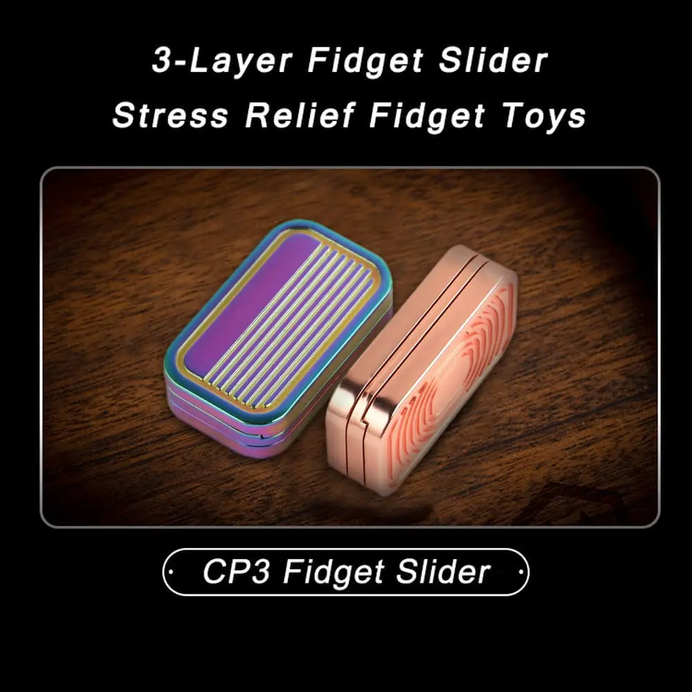Edc metal fidget slide brinquedo-antigo do estresse edc fidget slide lazer metal adulto mão brinquedo mesa de escritório brinquedo presente brinquedos de pressão