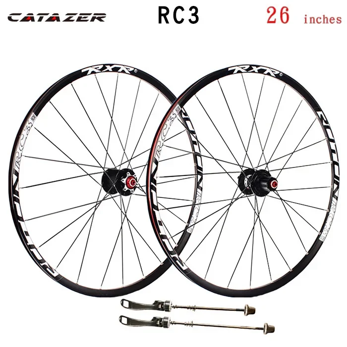 

26er Mountain Bike Off Road MTB Carbon Bike Wheelset 26 Inches RC3 Disc Brake 5 Bearings 7-11speed Thru Axle/QR Bicycle Wheel