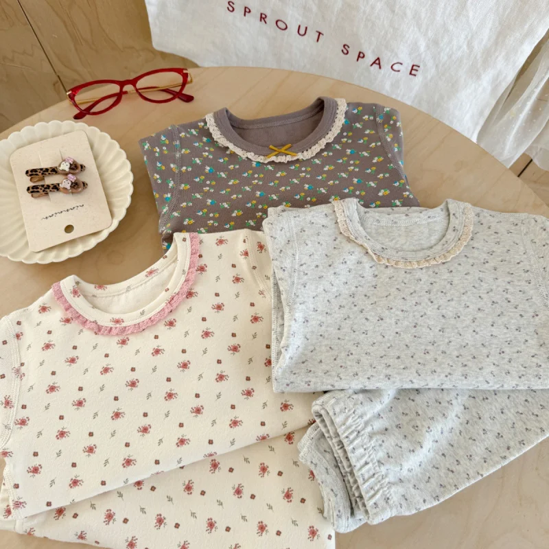 

Children's Home Pajamas Set Autumn New Girls' Pajamas Cute Set Baby Autumn Outfit