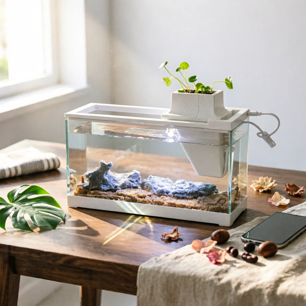 

Rock Aquarium Landscape Integrated Gravel Base Decoration Mountain Vista Ornament Mixed Finish Pet Decor Easy to Clean