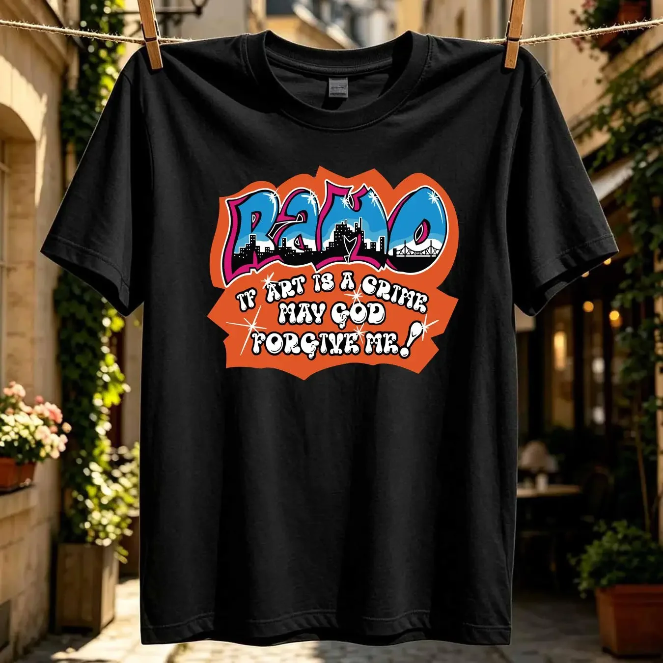 washed T Shirt Ramo Kids Beat Street Break Dance B Boy Old School Hip Hop vintage Washed Soft Stylish Unisex streetwear
