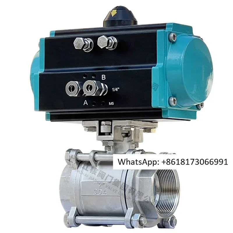 robinet-a-tournant-spherique-pneumatique-avec-filetage-filete-en-trois-pieces-en-acier-inoxydable-filetage-interne-vapeur-haute-pression-et-haute-temperature